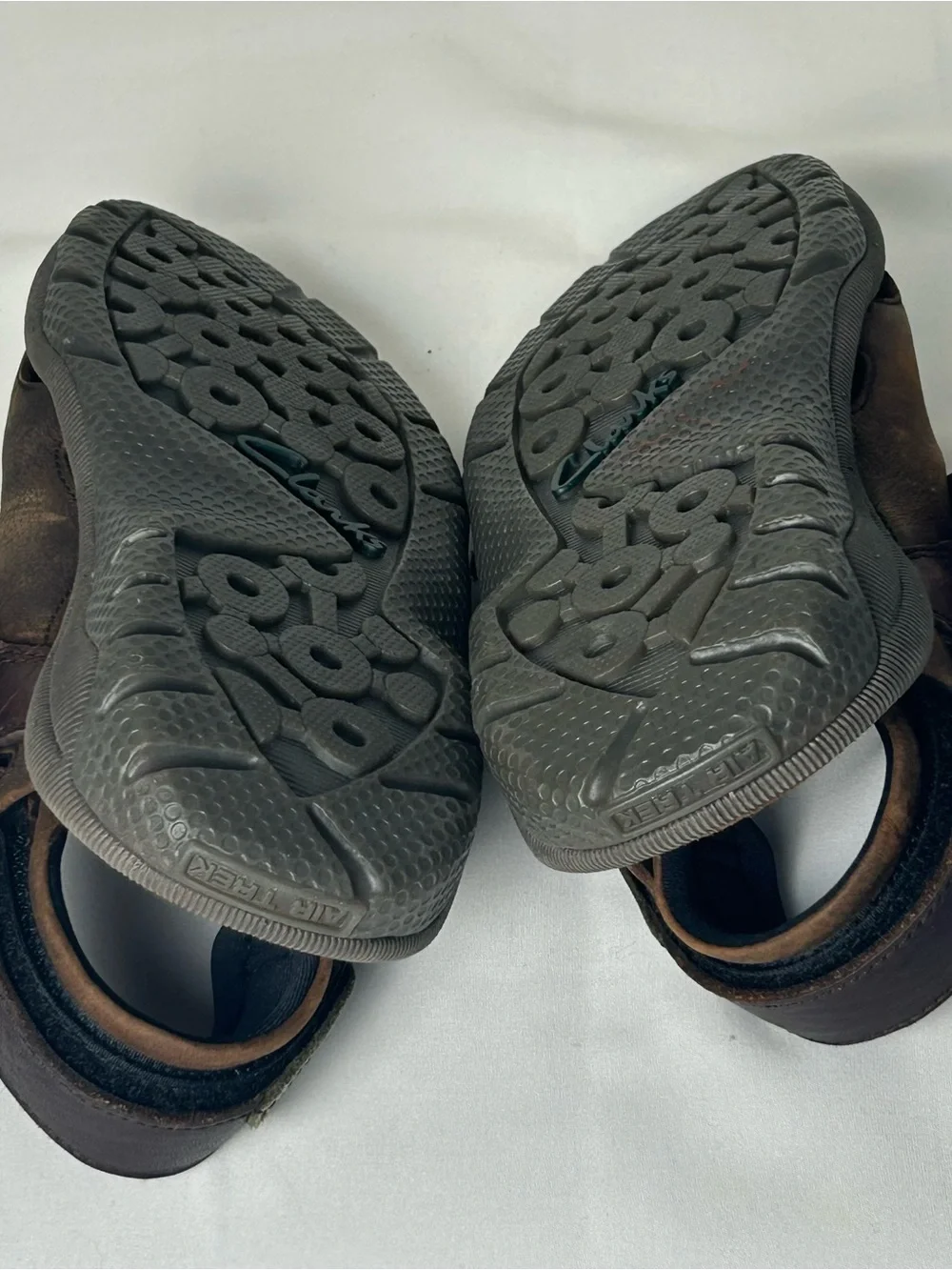Clarks Brown Leather Adjustable Strap Sandals